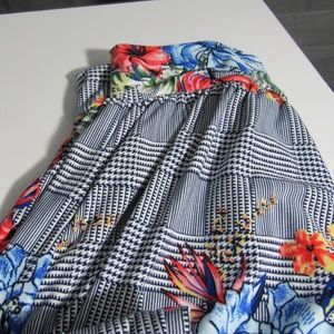 LA gypsy Plaid and Flower Print Pants